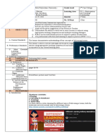 Lesson Exemplar School Grade Level Teacher Learning Area Date Quarter Teaching Time No. of Days