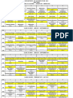 Architecture Department Timetable 2010-2011