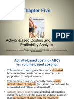 Chapter Five: Activity-Based Costing and Customer Profitability Analysis