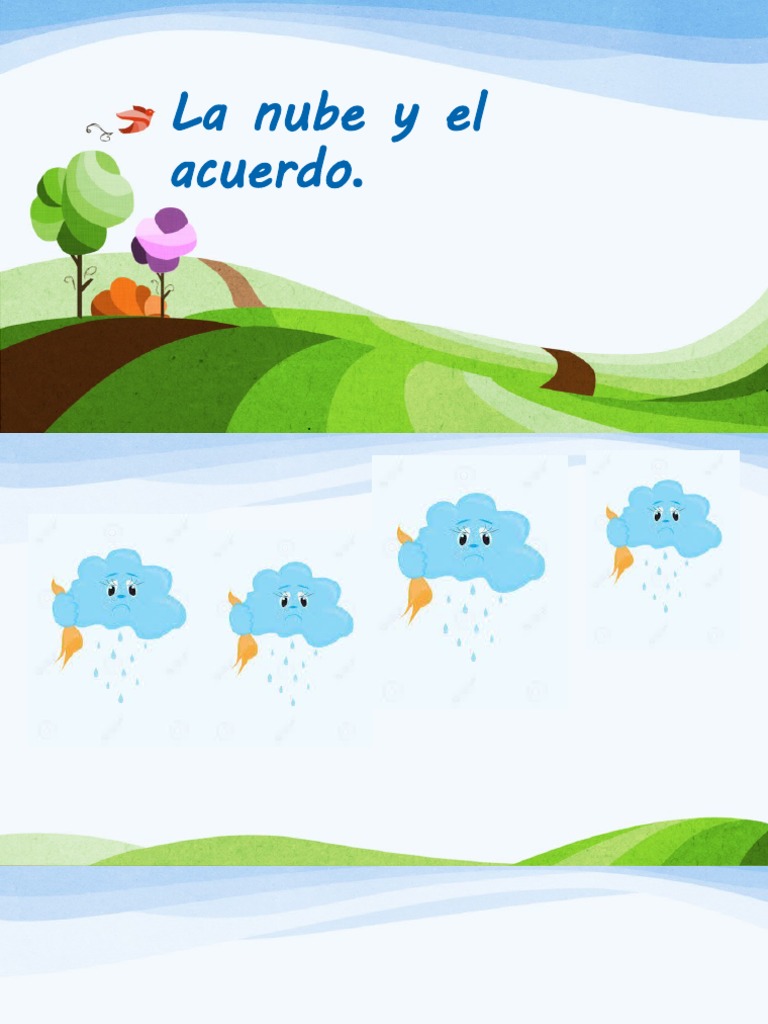 La nube y el acuerdo: cuento infantil | PDF