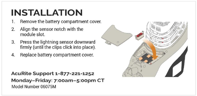 06075M Instructions - AcuRite | PDF