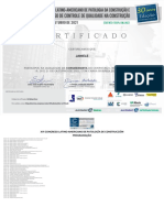 Certificado Xvi Congreso Latino Americano de Patologia de Construccion Conpat2021 Janiele