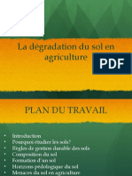 La Dégradation Du Sol en Agriculture