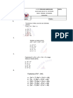 Examen Mensual 4 Algebra