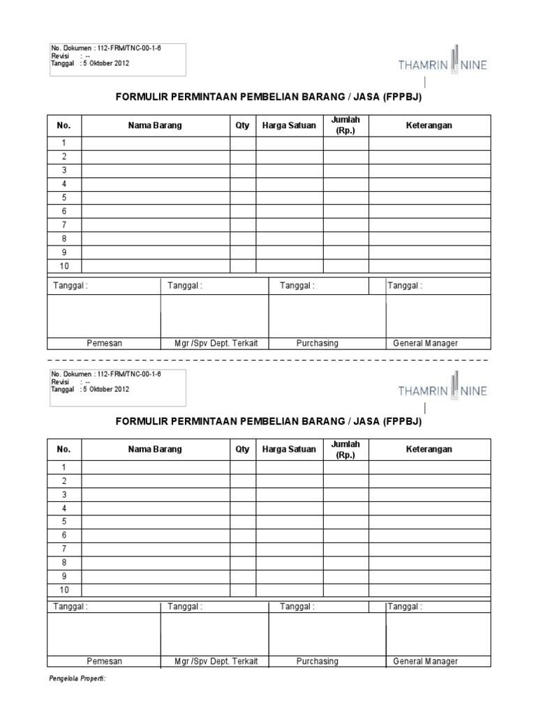 6 Form Ppbj Pdf