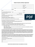Patient Transfer Agreement Example