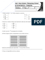 Atividade de MATEMÁTICA 3º Bimestre