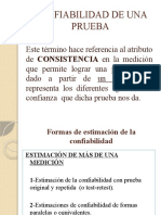 Confiabilidad de Una Prueba