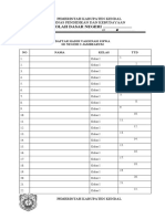 Daftar Hadir Vaksinasi Siswa