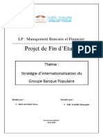 PFE Stratégie D'internationalisation Des Banques