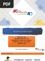 REVISÃO PARCIAL DE PORTUGUÊS 3ºANO - 3º BM 2021