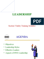 Leadership: Section Vitality Training Modules