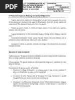 Instructional Materials: 1.1 Human Development: Meaning, Concepts and Approaches