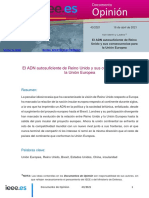 El Adn Autosuficiente de Reino Unido y Sus Consecuencias para La Ue