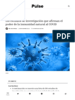 130 Estudios de Investigación Que Afirman El Poder de La Inmunidad Natural Al COVID