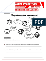 Relaciones de Inclusión para Primero de Secundaria