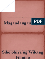 Sikolohiya NG Wikang Filipino