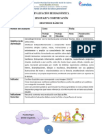 Evaluación Diagnóstica Lenguaje