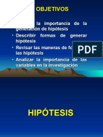 HIPOTESIS Y VARIABLES