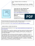 Journal of The American Statistical Association