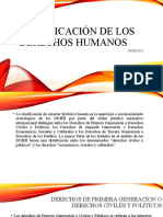 Derechos Humanos Clasificacion de Los DDDHH