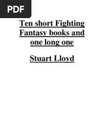 Short Fighting Fantasy books and one epic