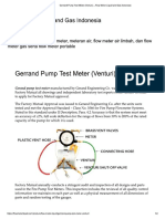 Gerrand Pump Test Meter (Venturi) – Flow Meter Liquid and Gas Indonesia