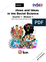 Disciplines and Ideas in The Social Science: Quarter 1 - Module 1