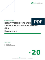 Italian Words of The Week With Ilaria For Intermediate Learners #20 Housework