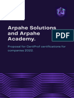 Arpahe Solutions and Arpahe Academy.: Proposal For Certiprof Certifications For Companies 2022