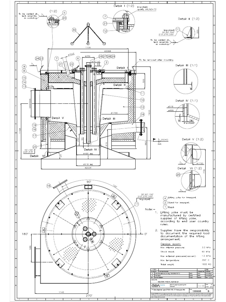 Gas Disperser DPS-A 160 For Installation | PDF | Manufactured Goods ...