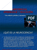 Neurociencias, Aprendizaje y Educación