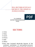The Principal Sectors of Human Rights Abuses in The Criminal Justice System