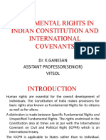 Fundamental Rights in Indian Constitution and International Covenant