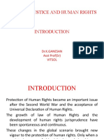 CRIMINAL JUSTICE AND HUMAN RIGHTS