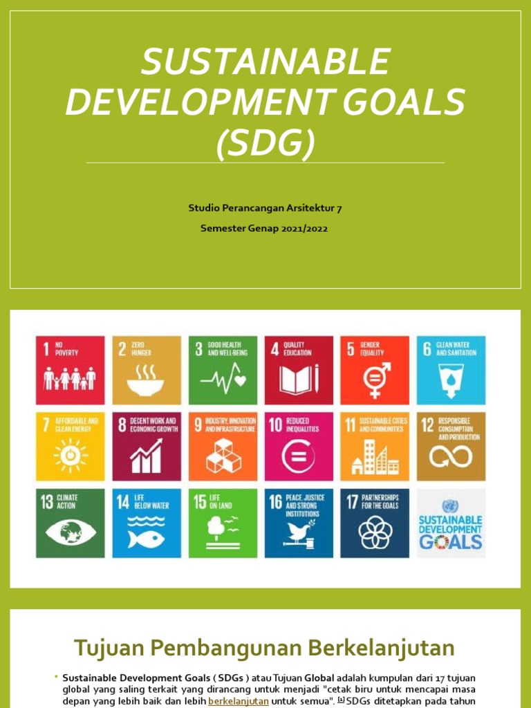 Tujuan Pembangunan Berkelanjutan SDGs | PDF | Ilmu Sosial