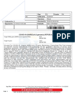 Covid-19 (Sarscov-2 Genomic) RTPCR Assay.: Uhid Patientname Mukesh Korwa Age Gender Uhid Lrn/Lab No W/Bno/Refno Specimen