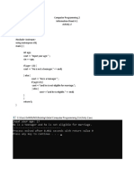 Computer Programing Nested IF-ELSE Statement