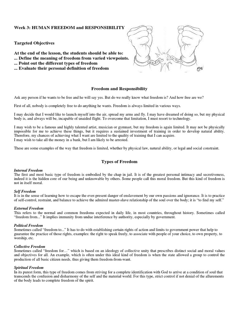 Understanding Freedom and Responsibility | PDF | Free Will