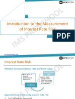 Unit 58 - Introduction To The Measurement of Interest Rate Risk - 2013