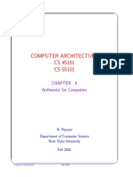 Computer Architecture CS 45101 CS 55101: Arithmetic For Computers