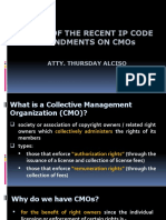 Effect of IP Code Amendments On CMOs (IPAP)