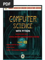 Computer Science Project File Class 12 Cbse | PDF | Python (Programming ...
