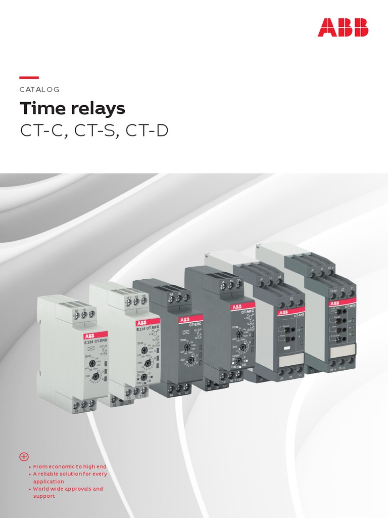 2CDC110004C0210 01 H ERC Time Relays Catalog | PDF | Relay | Switch
