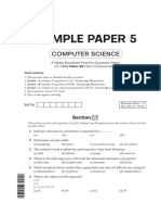 Sample Paper 5: Computer Science