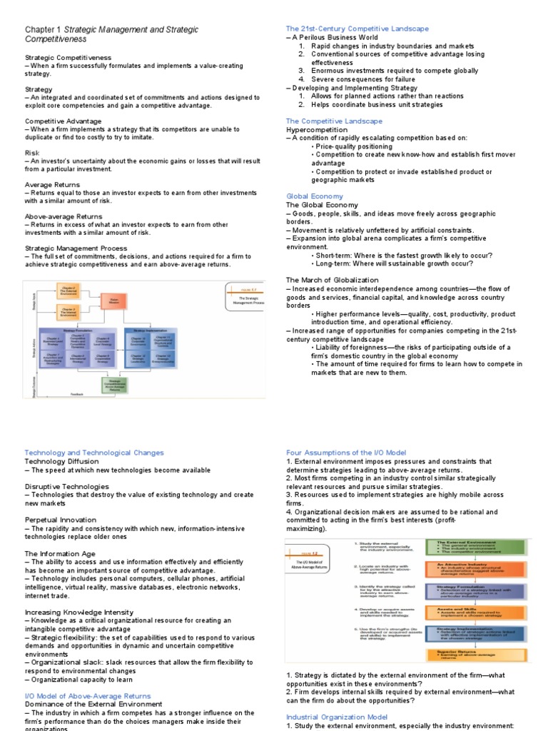 Strategic Management and Competitiveness | PDF | Strategic Management ...