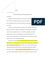 Tianhe Wu Prof Dr.K.E Odgen College Writing and Research 19 December 2021 Between What Kind of World and What Kind of Me?