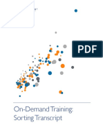 On-Demand Training: Sorting Transcript