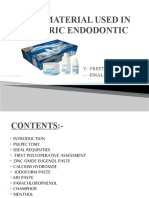 Dental Material Used in Pediatric Endodontic: By:-Preeti Choudhary FINAL YEAR (8749063)
