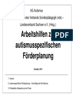 AG Autismus VDS-Sachsen 2013 Autismusspezifische Foerderplanung